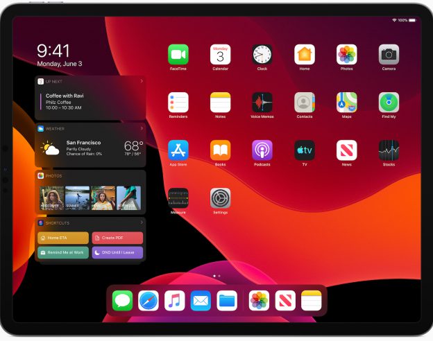 iPad Pro iPadOS Mode Sombre