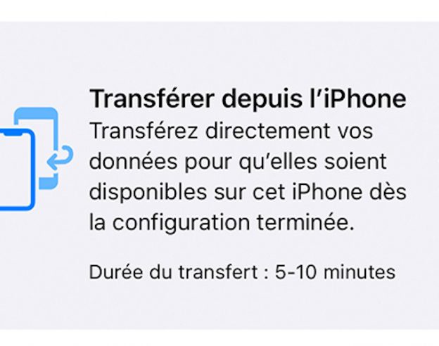 iOS 12.4 Transfert Donnees iPhone