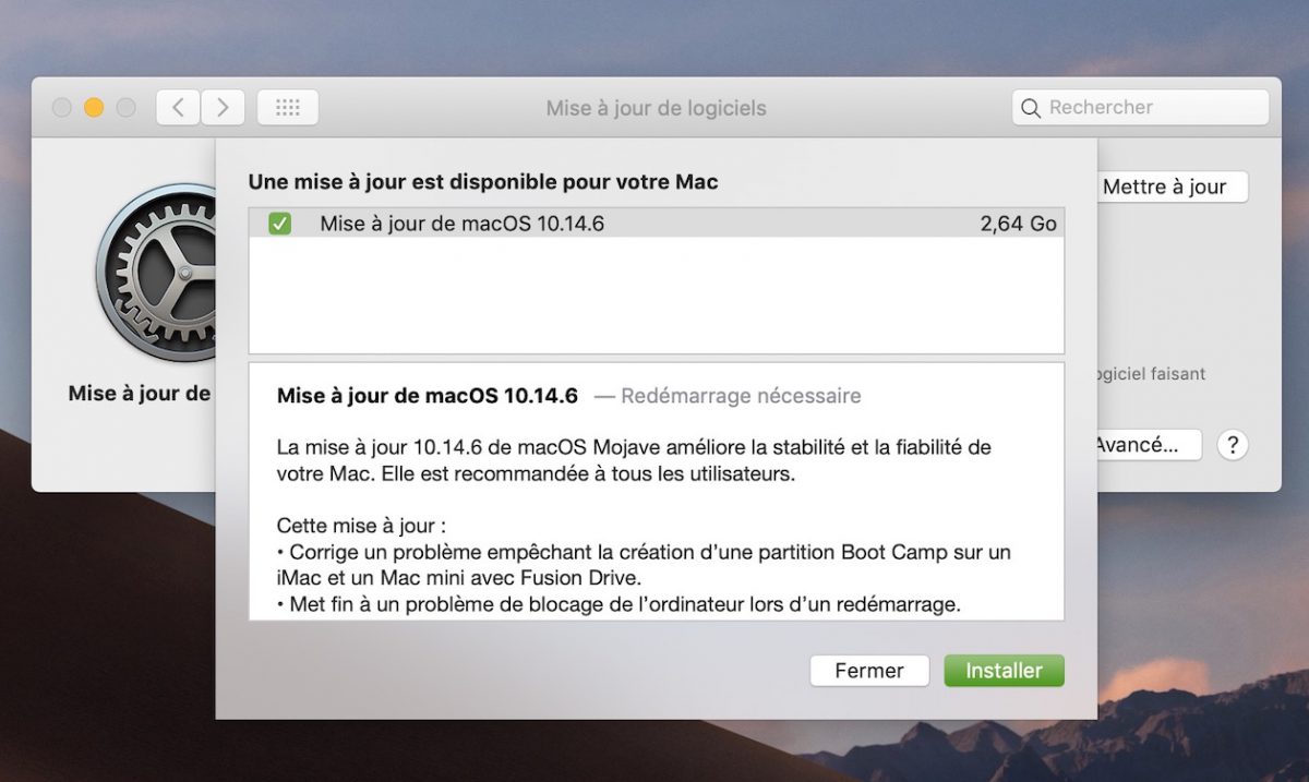 macOS 10.14.6 et tvOS 12.4 sont disponibles en version finale ...