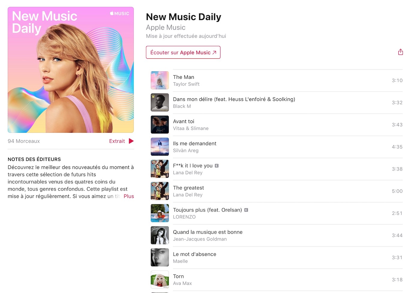 Comment Voir Son Top Artiste Apple Music Apple Music : Apple crée une playlist regroupant les nouveautés chaque