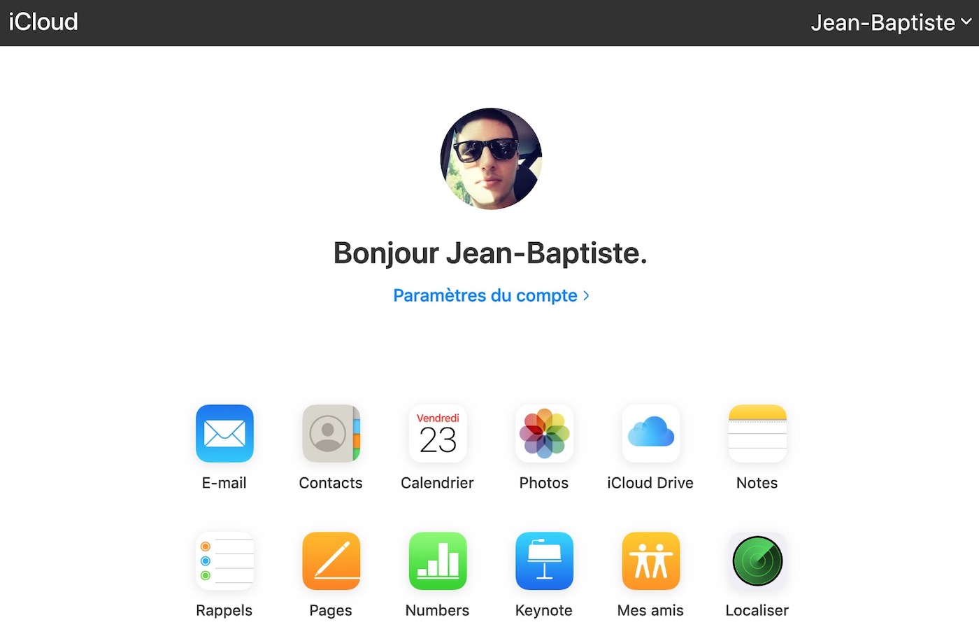 iCloud.com Nouveau Design Blanc 2019