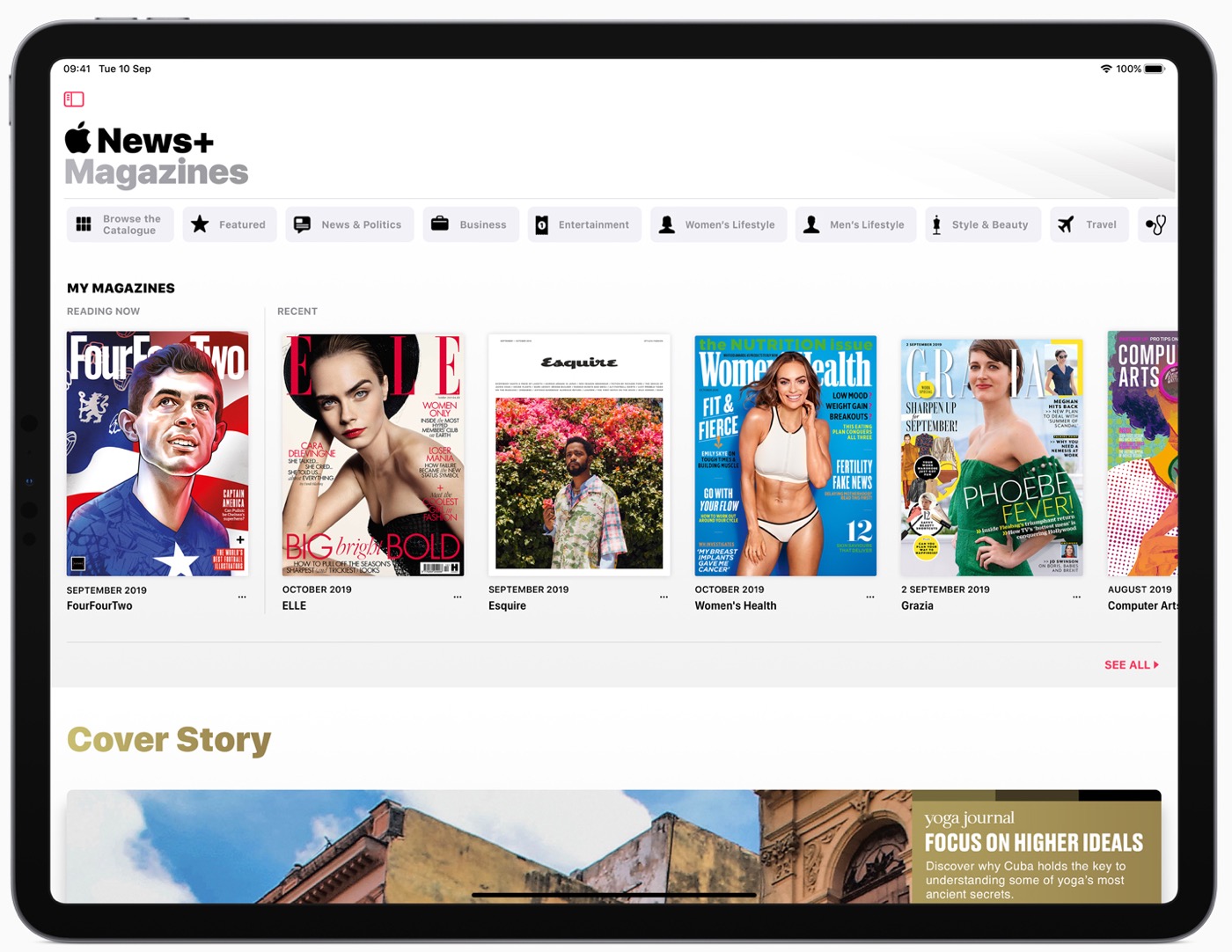 Apple News Plus UK iPad Pro