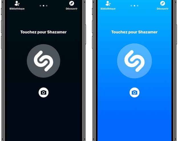Shazam Mode Sombre Application iPhone