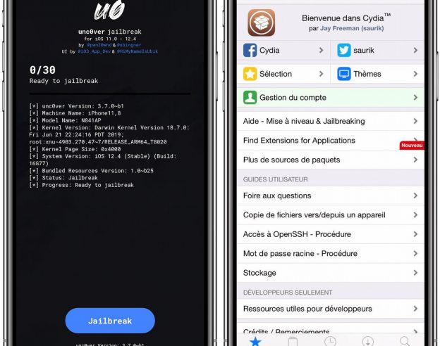 Unc0ver Cydia Jailbreak iOS 12.4 iPhone XS