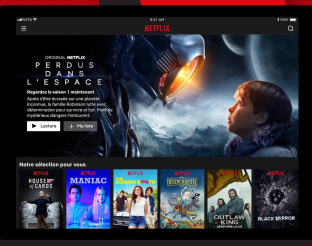 Netflix Application iPad