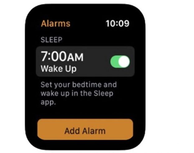 Sleep app Apple Watch