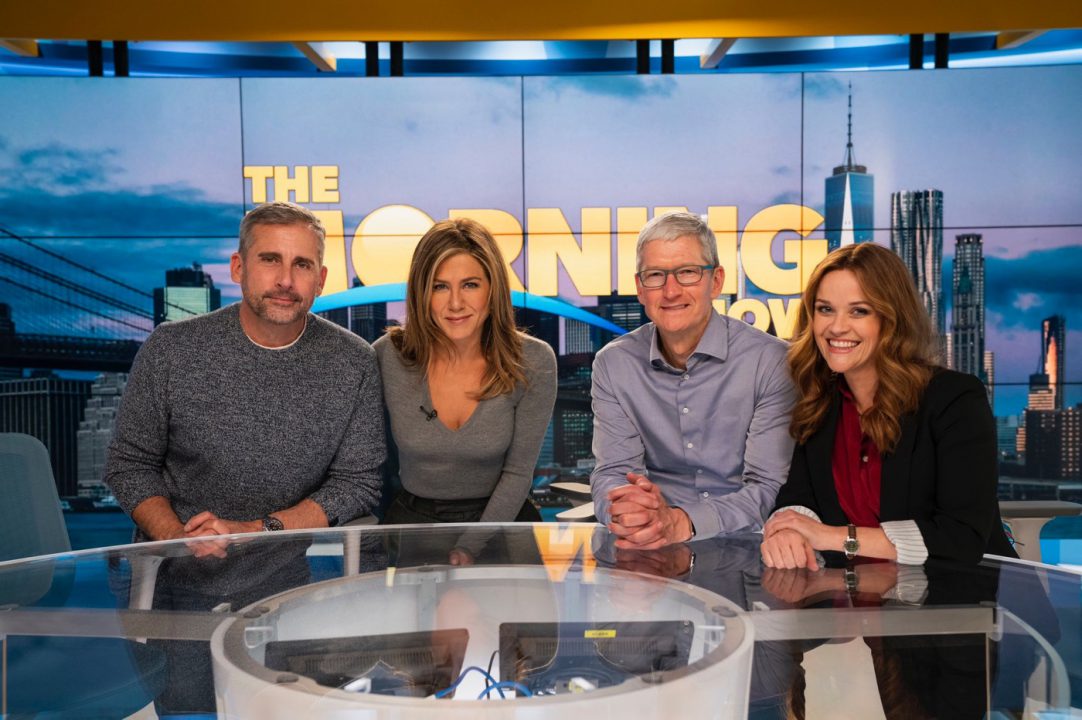 The Morning Show Steve Carell Jennifer Aniston Tim Cook Reese Witherspoon