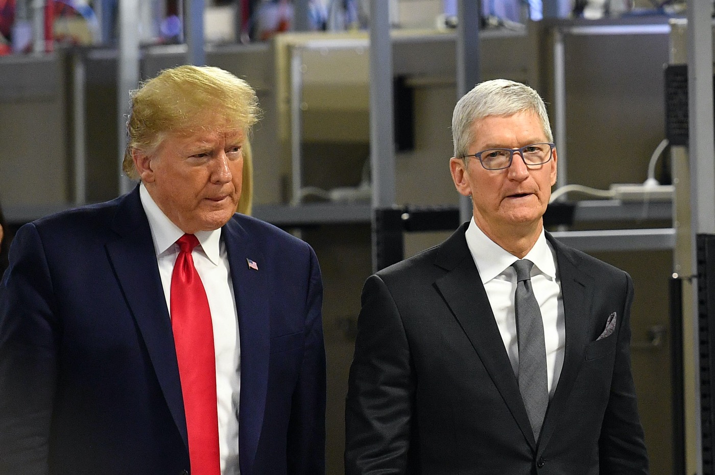 Donald Trump et Tim Cook Usine Austin