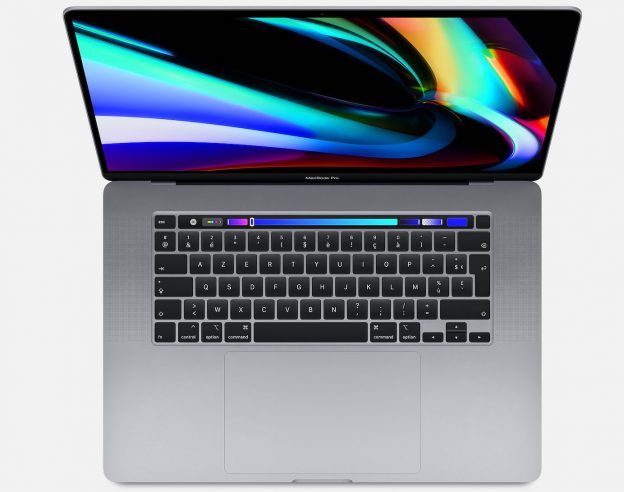 MacBook Pro 16 Pouces 2019 Vue Dessus