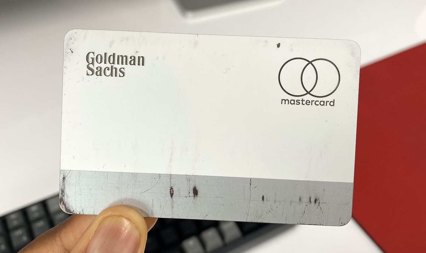 Apple Card Etat Degrade Rayures