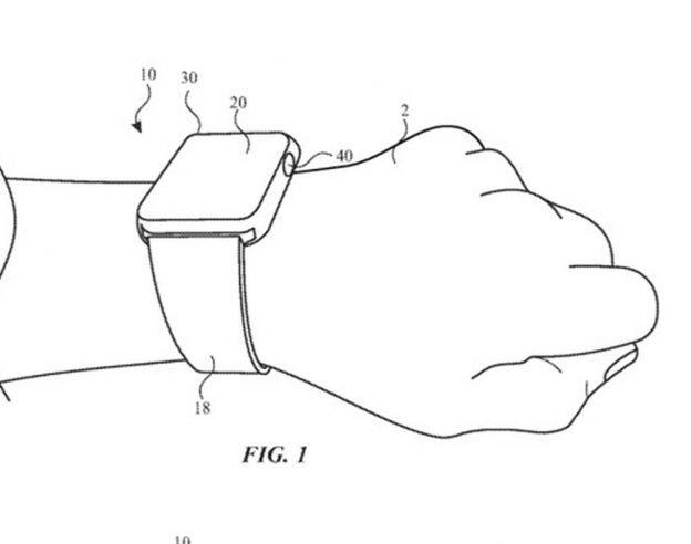 Apple watch brevet courronne plate