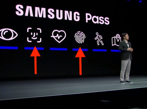 Image article Samsung copie les logos de Face ID et Touch ID pendant sa conférence