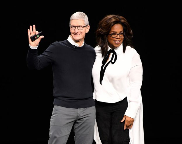Tim Cook et Oprah Winfrey