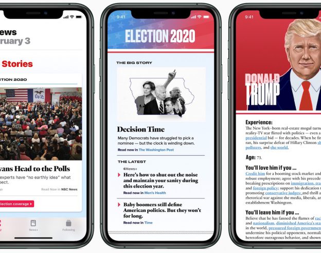 Apple News Election Presidentielle Americaine 2020
