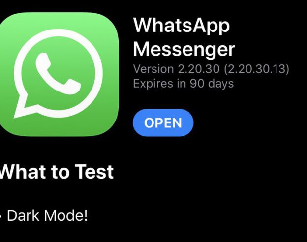 WhatsApp Beta Mode Sombre
