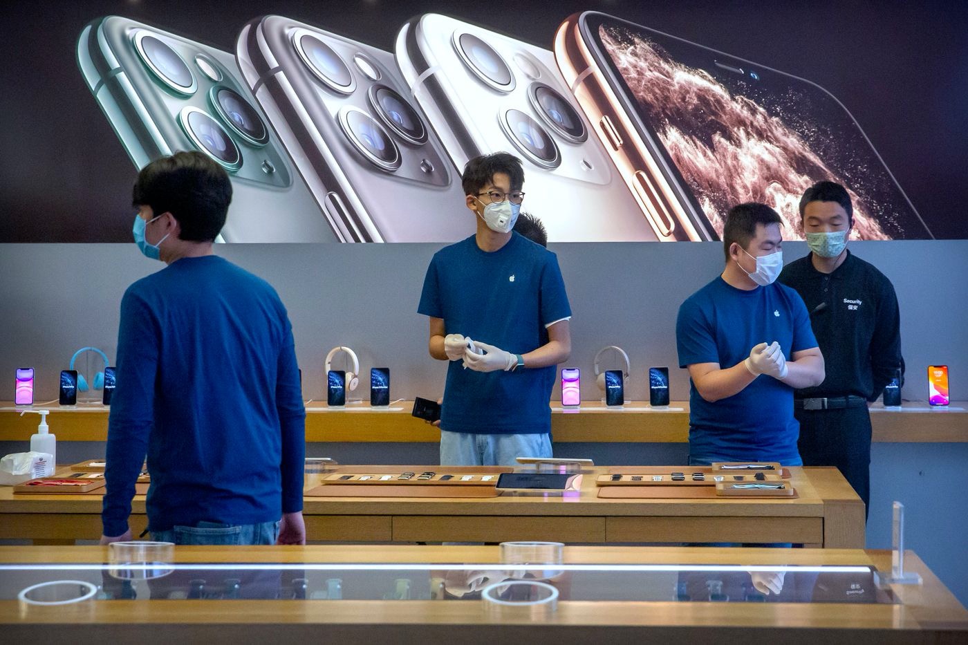 Apple Store Chine Masque Coronavirus