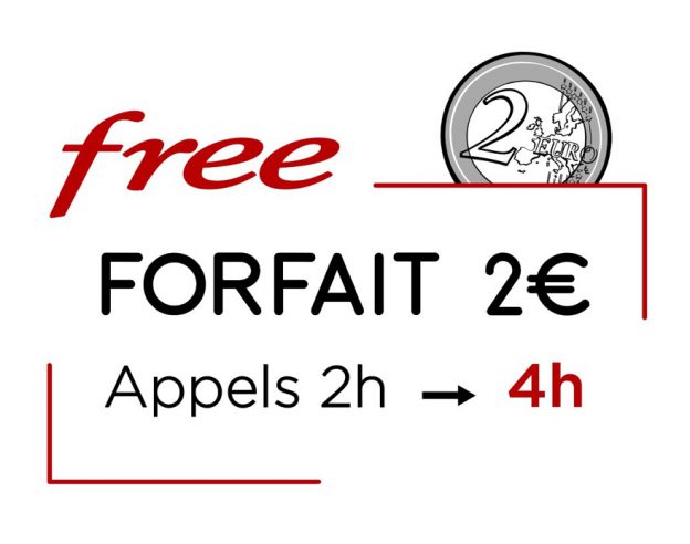 Free Mobile Forfait 2 Euros 4 Heures Appels