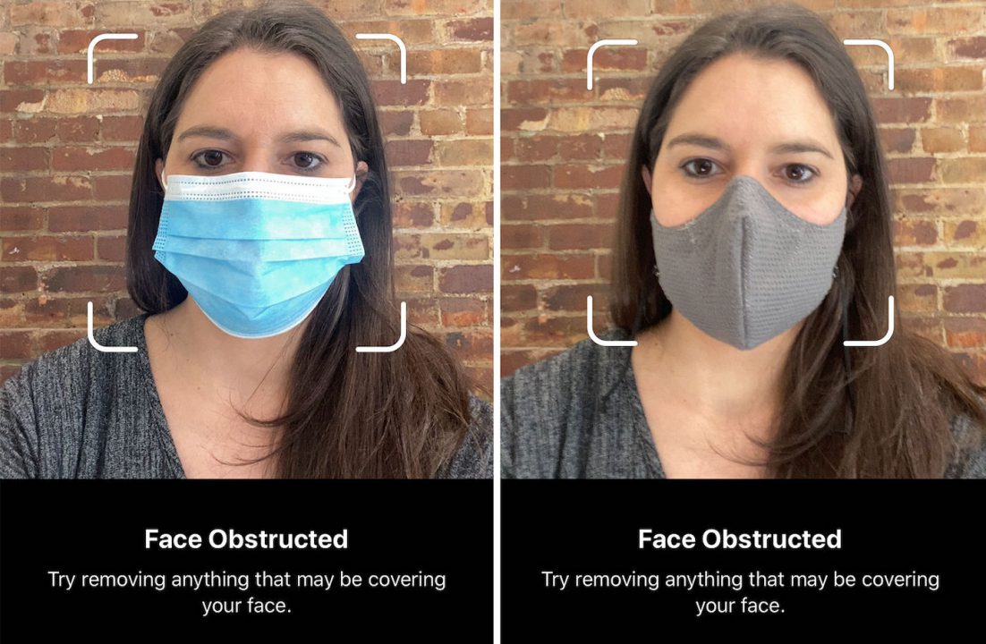 Masque avec Face ID sur iPhone
