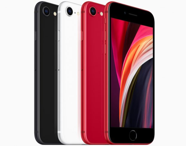 iPhone SE 2020 Officiel Avant Arriere Rouge vs Blanc vs Noir