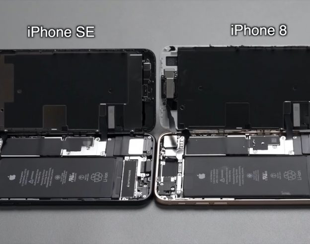 iPhone SE 2020 vs iPhone 8 Interieur