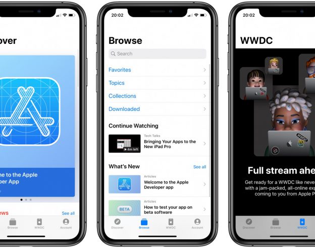 Application Apple Developer WWDC 2020