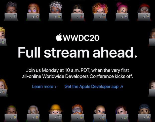 Page Accueil WWDC 2020