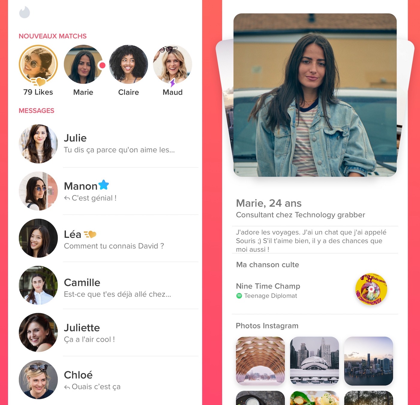 Tinder Application iPhone