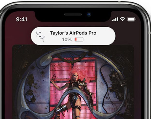 iOS 14 AirPods Notification Batterie Faible