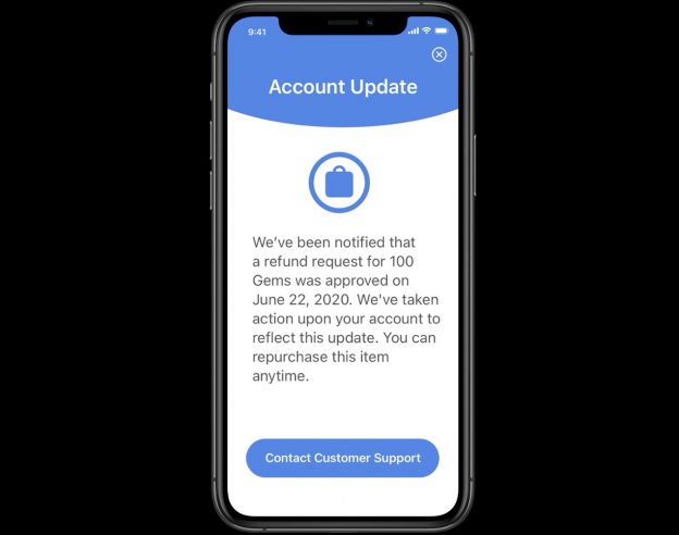 iOS 14 Remboursement Achat In-App