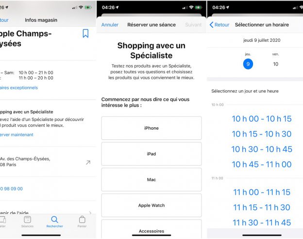 Apple Store Shopping avec un Specialiste