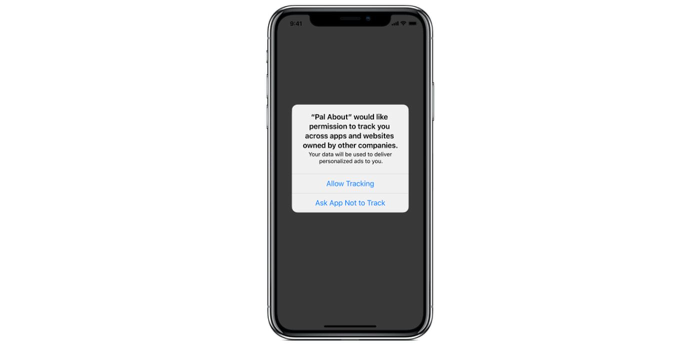 iOS 14 Pop-Up Suivi