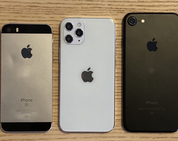 iPhone SE vs Maquette iPhone 12 vs iPhone 7 2