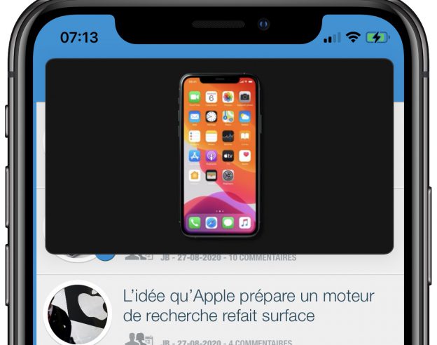 iOS 14 YouTube Picture-in-Picture Recadre