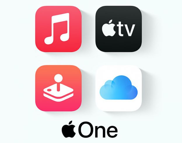 Apple One Apple Music Apple TV Apple Arcade iCloud Logos