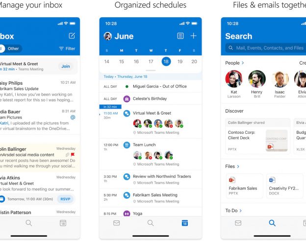 Outlook Application iPhone