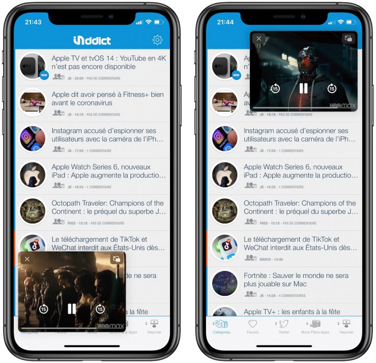 YouTube iOS poursuit le test de PictureinPicture pour les abonnés