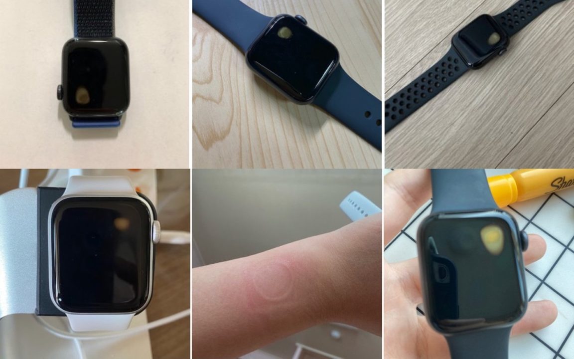 Apple Watch SE Surchauffe Ecran Tache Jaune