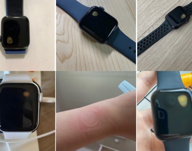 Apple Watch SE Surchauffe Ecran Tache Jaune