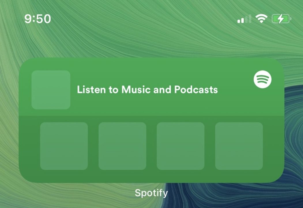 Bêta de Spotify avec les widgets pour iOS 14