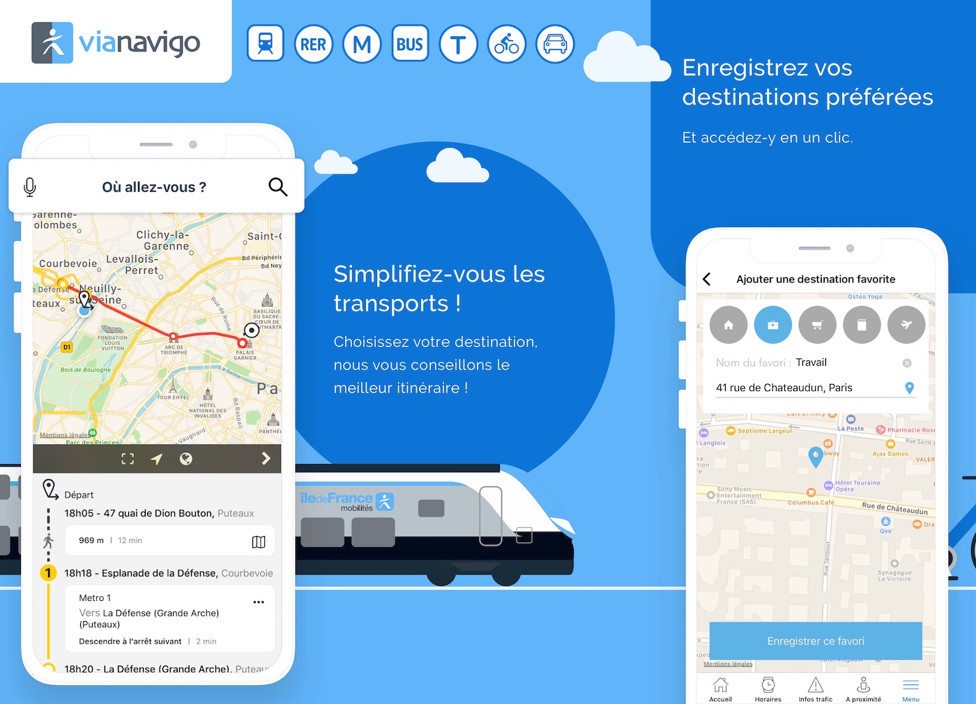 Vianavigo Application iPhone