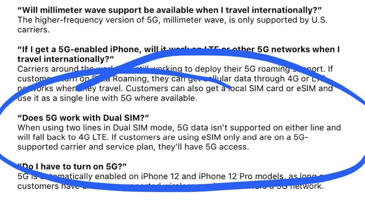 iPhone 12 Pas de 5G Double SIM