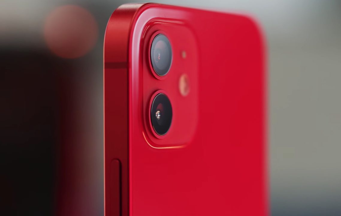 iPhone 12 Rouge Arriere Appareils Photo