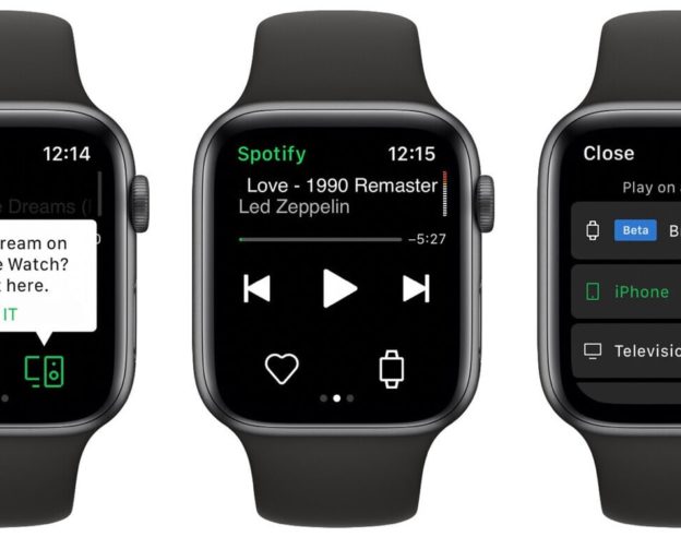 Apple Watch Ecoute Streaming Spotify