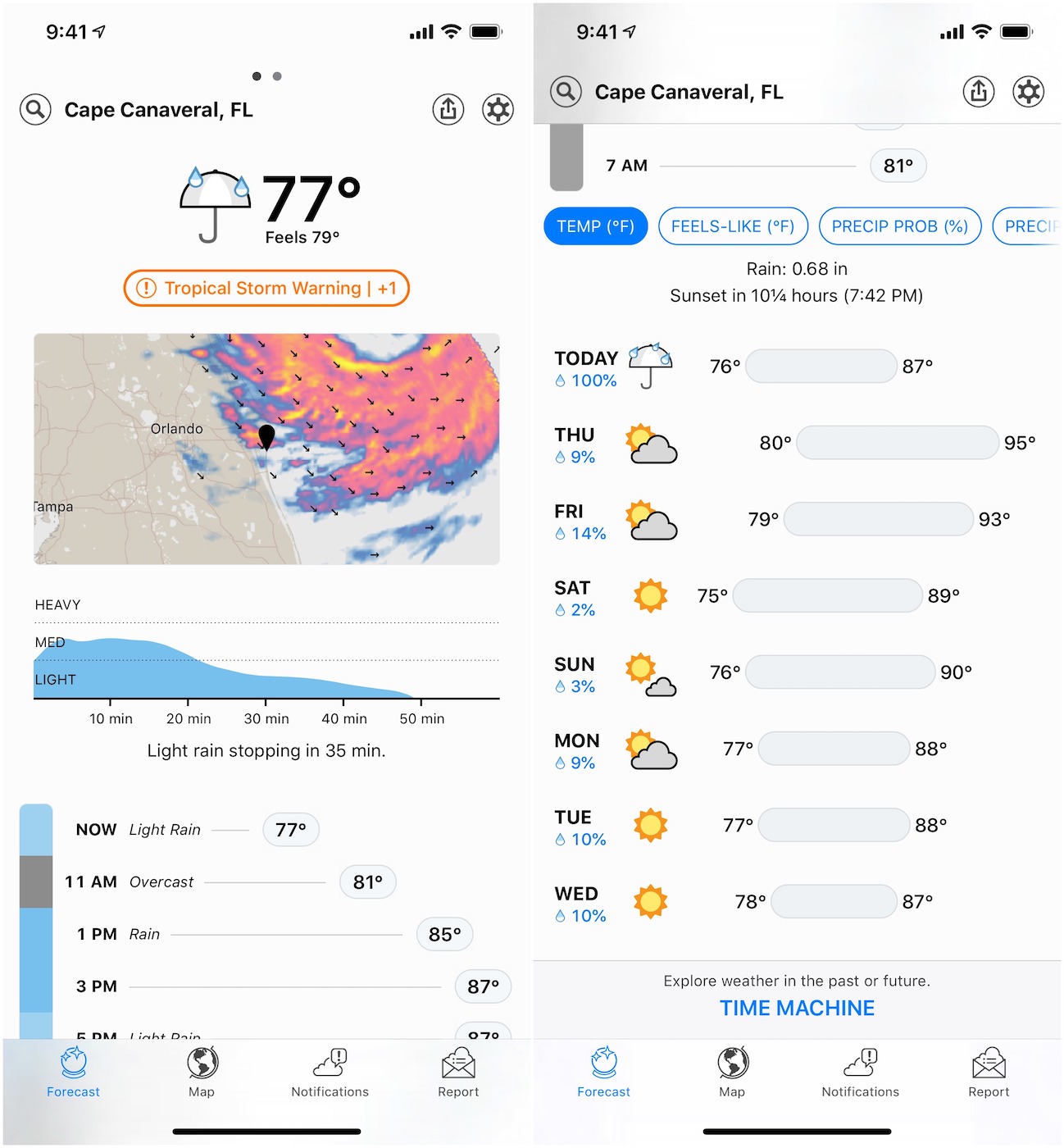Dark Sky Application iPhone