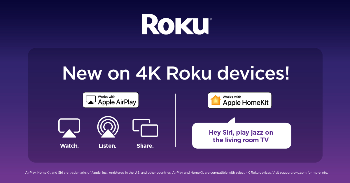 Roku AirPlay HomeKit