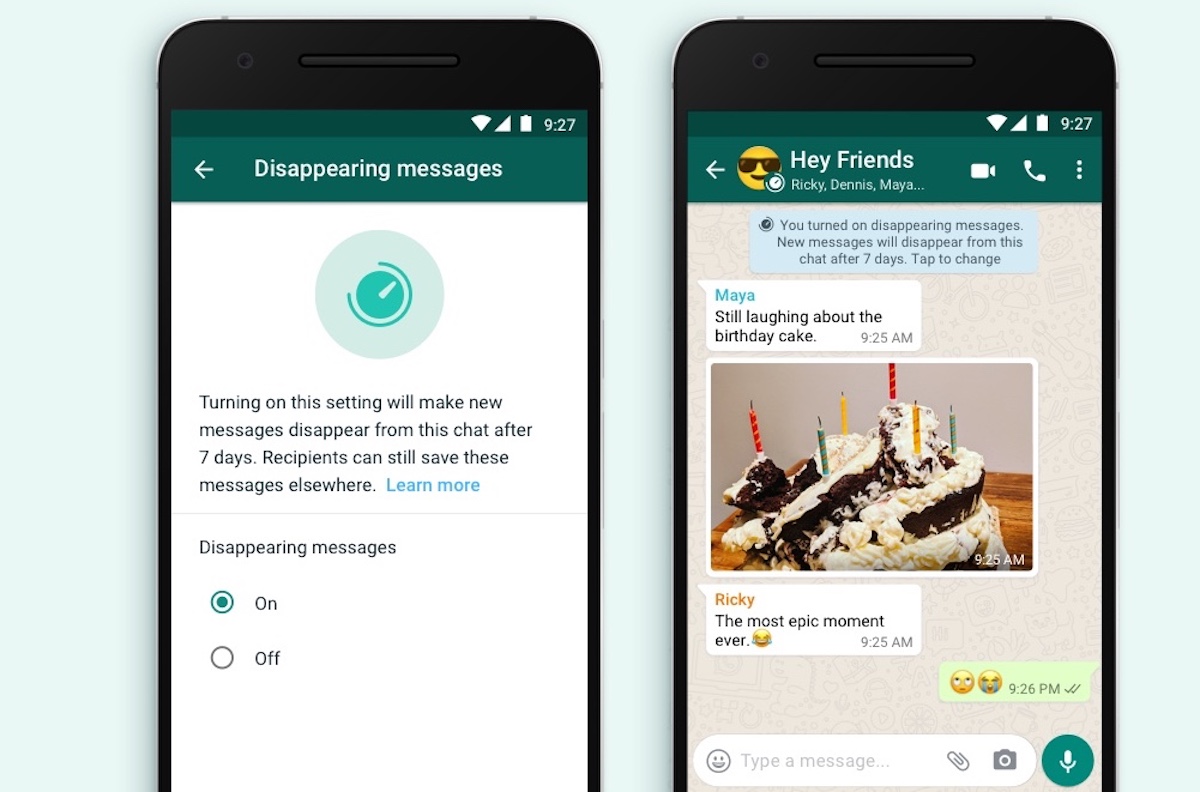 WhatsApp Messages Ephemeres