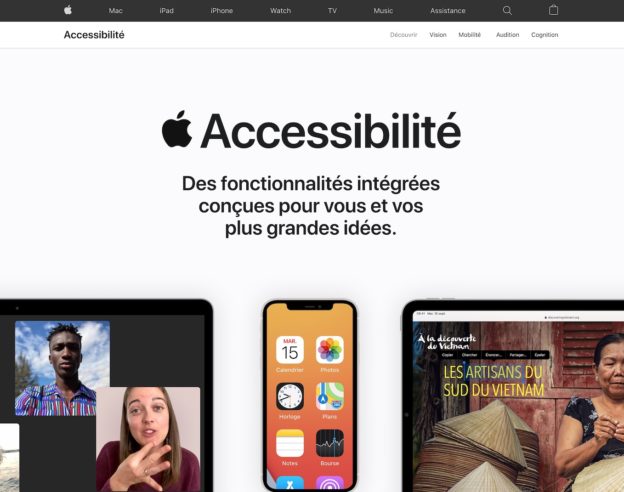 Apple Nouveau Site Accessibilite