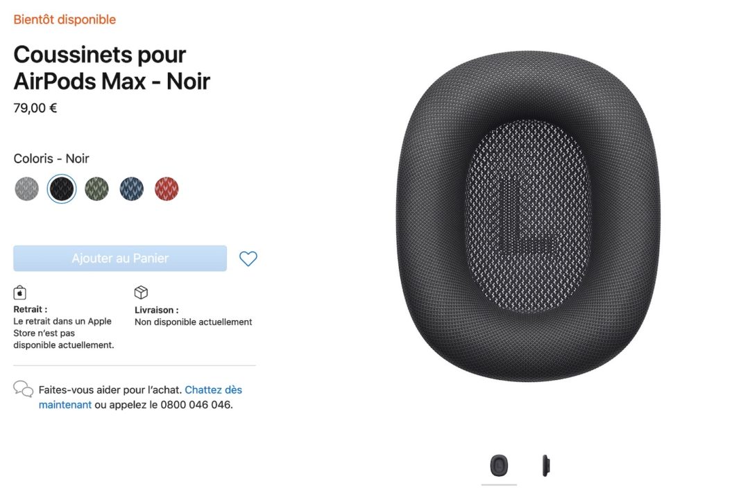 Coussinets pour AirPods Max