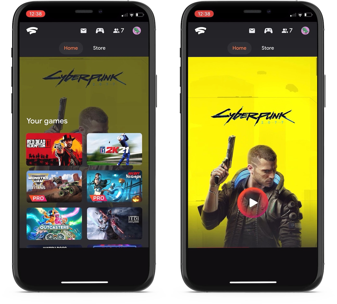 Stadia iOS WebApp iPhone