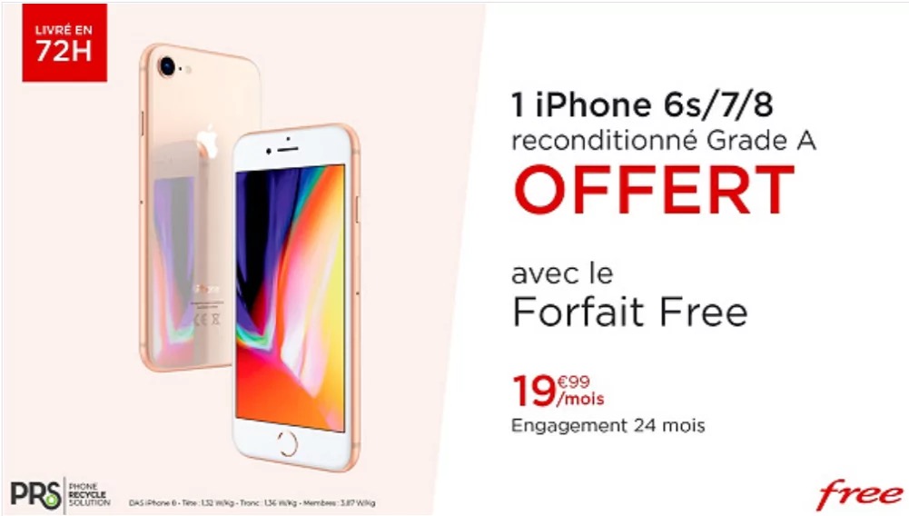 Vente Privee Free Mobile iPhone 8 Offert